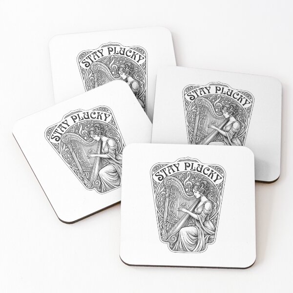 Item preview, Harp Player Harpist Girl Music Stay Plucky Woman Musician designed and sold by GrandeDuc.