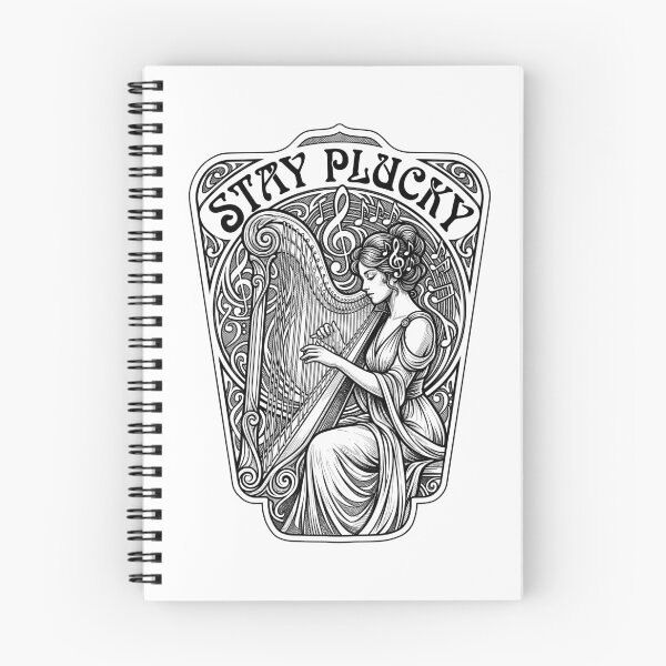 Item preview, Harp Player Harpist Girl Music Stay Plucky Woman Musician designed and sold by GrandeDuc.