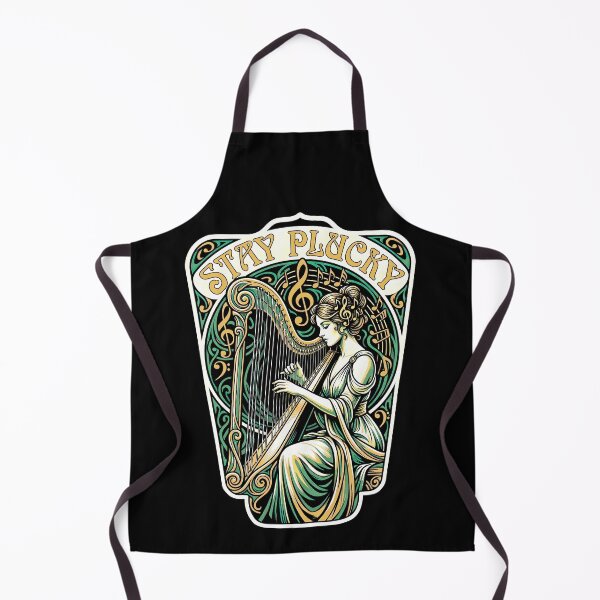 Item preview, Harp Player Harpist Girl Music Stay Plucky Woman Musician designed and sold by GrandeDuc.