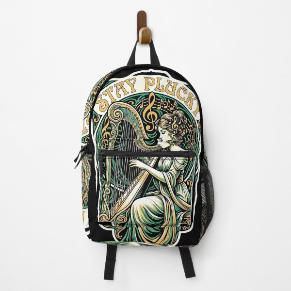 Item preview, Harp Player Harpist Girl Music Stay Plucky Woman Musician designed and sold by GrandeDuc.