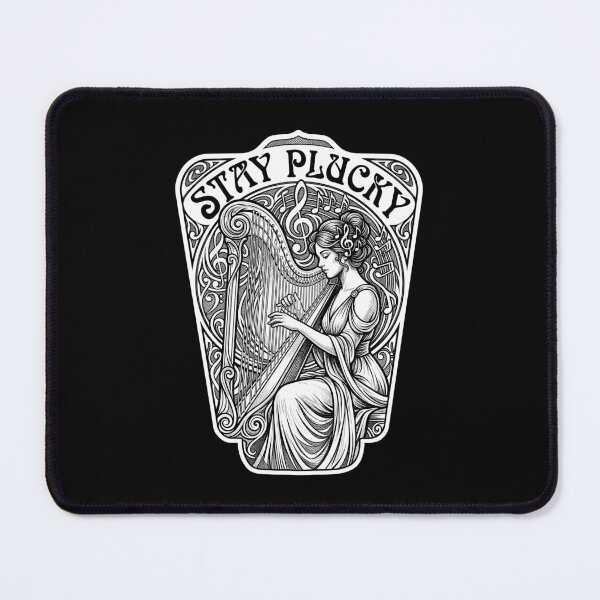 Item preview, Harp Player Harpist Girl Music Stay Plucky Woman Musician designed and sold by GrandeDuc.