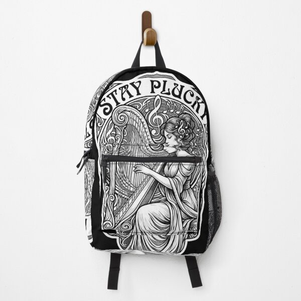 Item preview, Harp Player Harpist Girl Music Stay Plucky Woman Musician designed and sold by GrandeDuc.