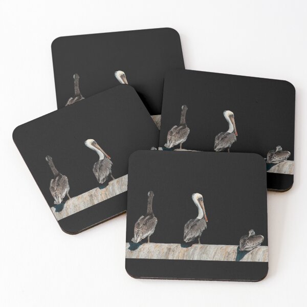 Item preview, Pelican Trio Surveying Coastline Bird Photography designed and sold by Elwynn WildLight Photography.