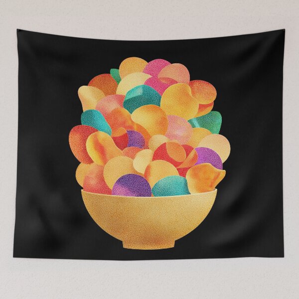 Item preview,  Bowl of Chips Word Art Style Illustration designed and sold by BobaBunny76.