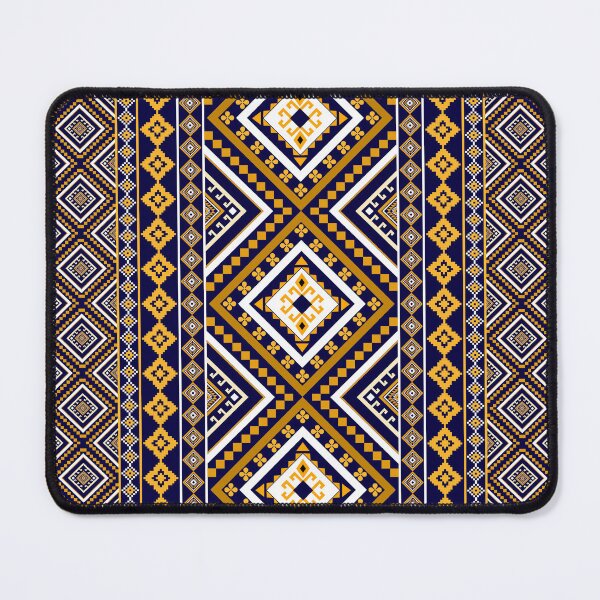 Item preview, Royal Navy and Gold Ethnic Tribal Pattern designed and sold by NM-Beyond.