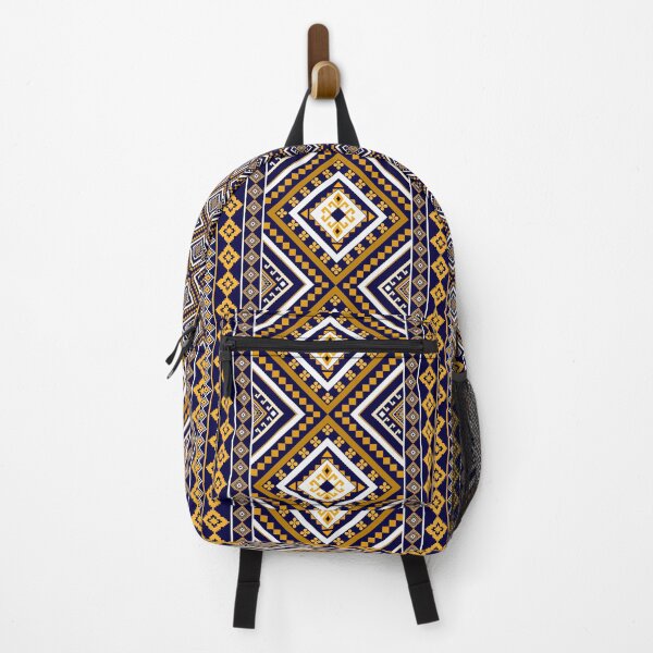 Item preview, Royal Navy and Gold Ethnic Tribal Pattern designed and sold by NM-Beyond.