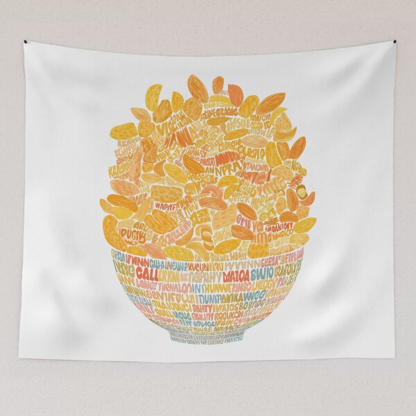 Item preview,  Bowl of Chips Word Art Style Illustration designed and sold by BobaBunny76.