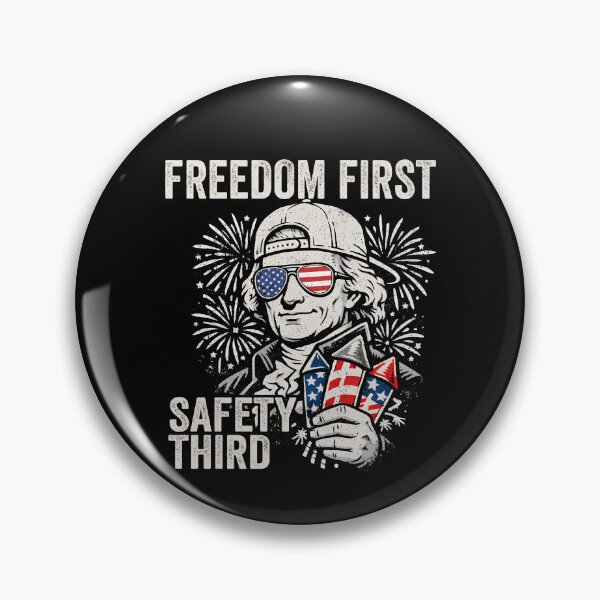 Item preview, Freedom First Safety Third Thomas Jefferson Funny July 4th Gear designed and sold by DynamicDesign.