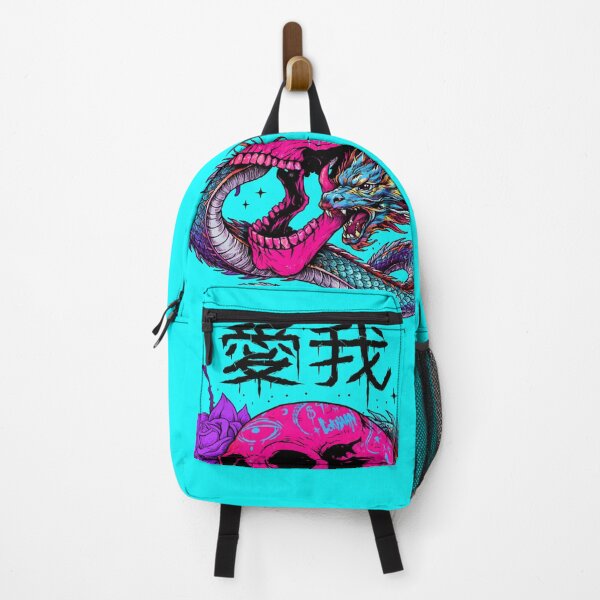 Item preview, Neon Skull Dragon Japanese Dark Aesthetic designed and sold by ZenvyraLab.