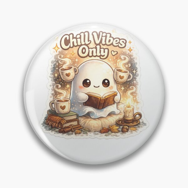 Artikelvorschau, Nur Entspannung pur – Gemütlicher Chibi-Geist-Lesesticker ???️ entworfen und verkauft von SparkVault.