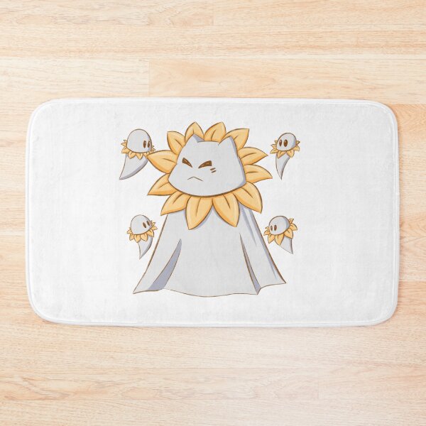 Item preview, Ghost cat and flower designed and sold by Mopmap.