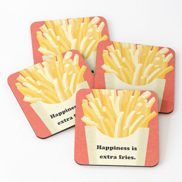 Item preview, Happiness Is Extra Fries – French Fries Box Illustration designed and sold by BobaBunny76.