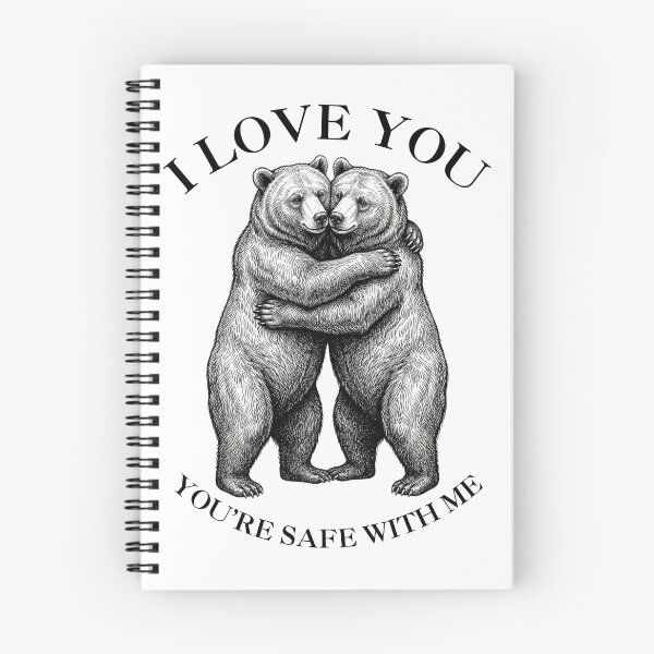 Item preview, Vintage Bear Hug - You're Safe With Me Art designed and sold by MaynyStudio.