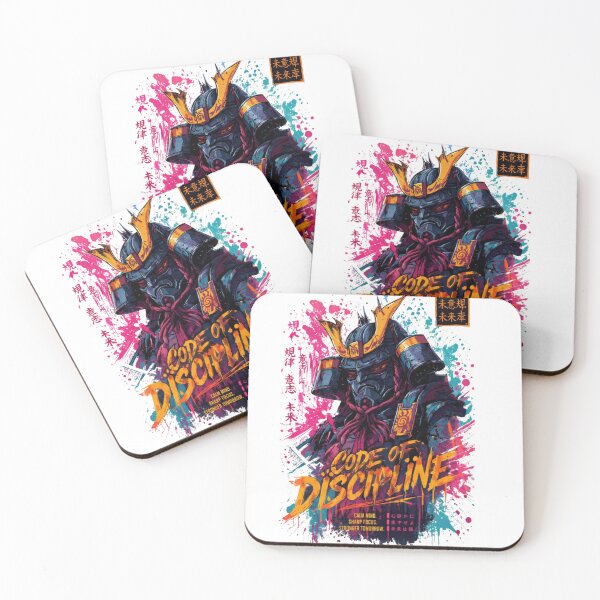 Item preview, Cyber Samurai Code of Discipline Warrior Art designed and sold by ZenvyraLab.