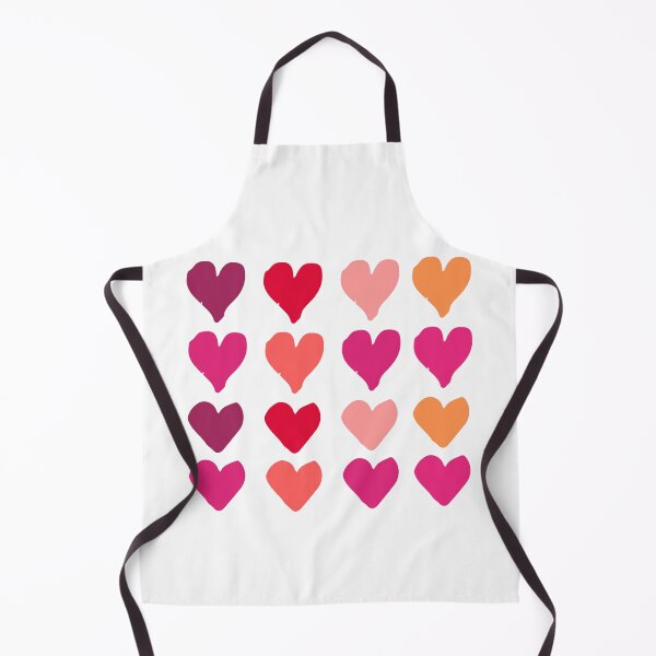 Item preview, Colorful Heart Pattern – Cute Love Hearts in Pink, Red & Orang designed and sold by Snacky Paws.