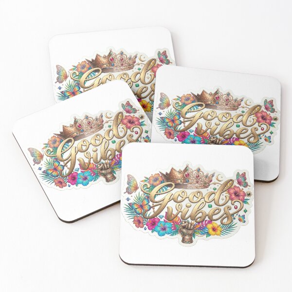 Item preview, Feel the Sun, Wear the Vibe: The Ultimate Gold Cali Vibes Tropical Crown Sticker designed and sold by wildbest.