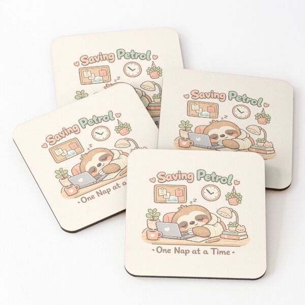 Item preview, Cute Sloth Nap Aesthetic | Cozy Work From Home Petrol Saving Vibes designed and sold by PopCulturePixel.
