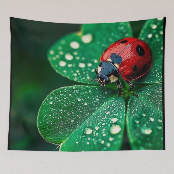 Item preview, Four leaf clover lady bug designed and sold by GraphicMondaze.