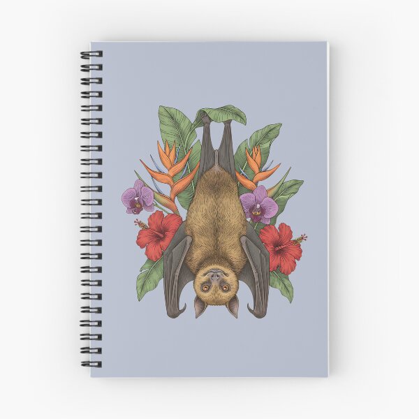 Item preview, Flying Fox Fruit Bat Hanging Among Vibrant Tropical Florals designed and sold by BirdsnStuff.