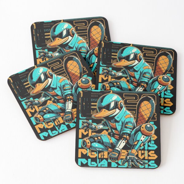 Item preview, Cyberpunk Mecha Platypus - Futuristic Robotic Animal designed and sold by GenZFashion000.