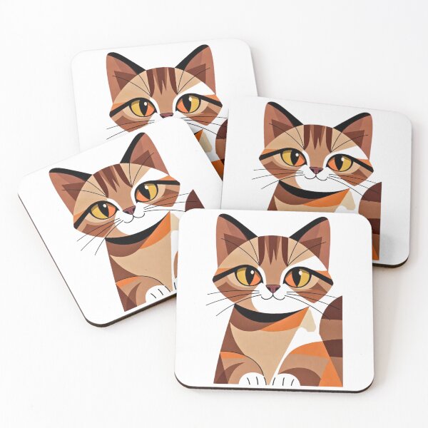 Item preview, ジオメトリック・タビー ～優しいまなざしの猫～ designed and sold by nyankojikan.