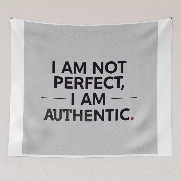 Item preview, I am not perfect I am authentic  designed and sold by Heaven1111.