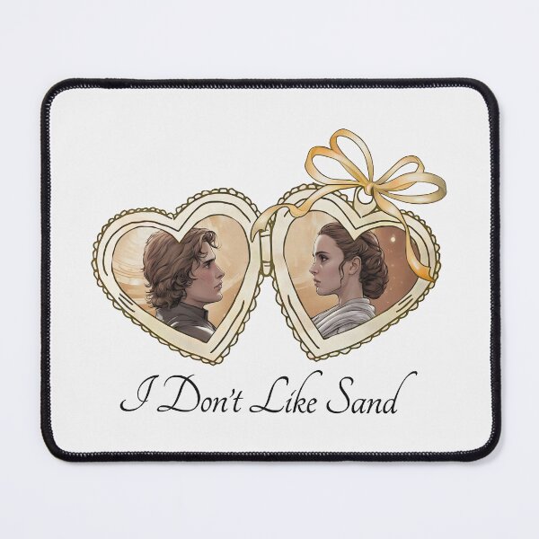 Artikelvorschau, Herzmedaillon mit Anakin Skywalker und Padmé Amidala, Anakin Skywalker: Ich mag keinen Sand entworfen und verkauft von bethanyrodgers6.