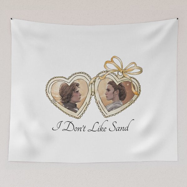 Item preview, Anakin Skywalker and Padme Amidala Hearts Locket, Anakin Skywalker I Don'T Like Sand  designed and sold by bethanyrodgers6.