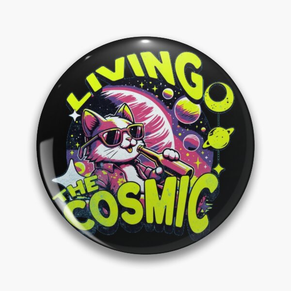 Artikelvorschau, Das Kosmische erleben – Coole Retro-Weltraumkatze mit Sonnenbrille entworfen und verkauft von GenZFashion000.