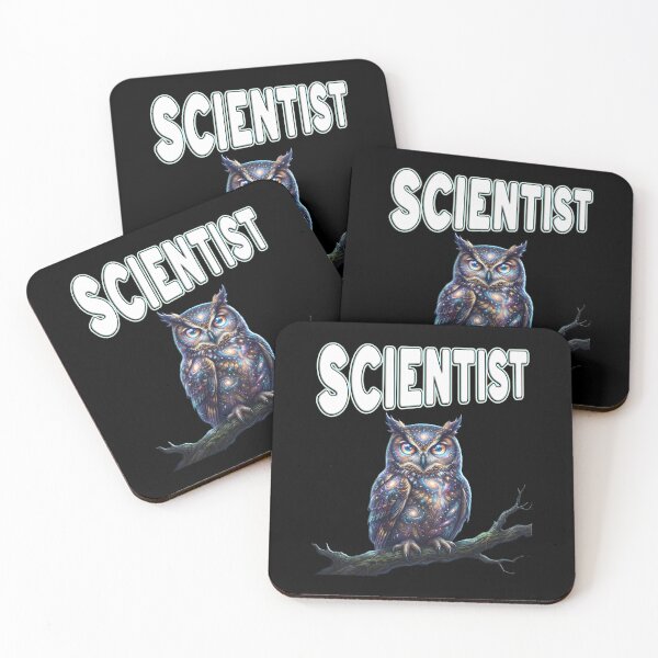 Item preview, Scientist Space engineer Science Cosmic Galaxy Owl Space Wisdom Art aerospace engineering astronomer designed and sold by Jt41.