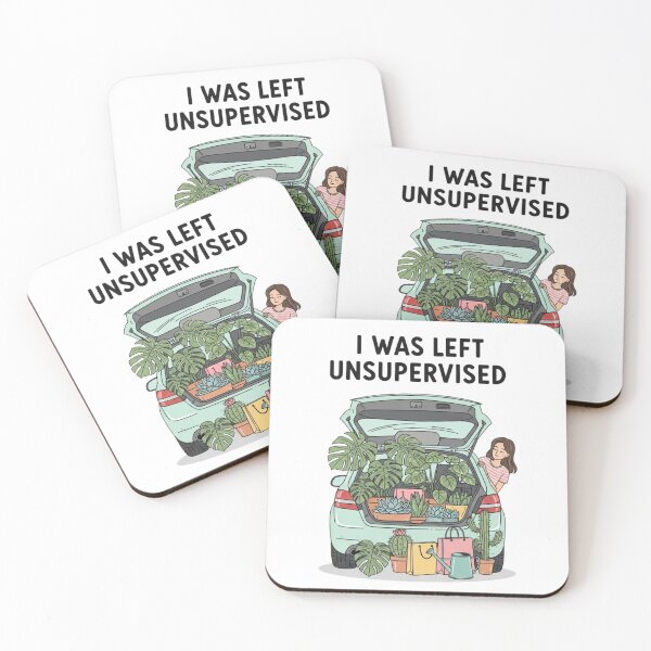 Item preview, I was Left Unsupervised Funny Gardening Moms Car designed and sold by CF_VintageDesign.