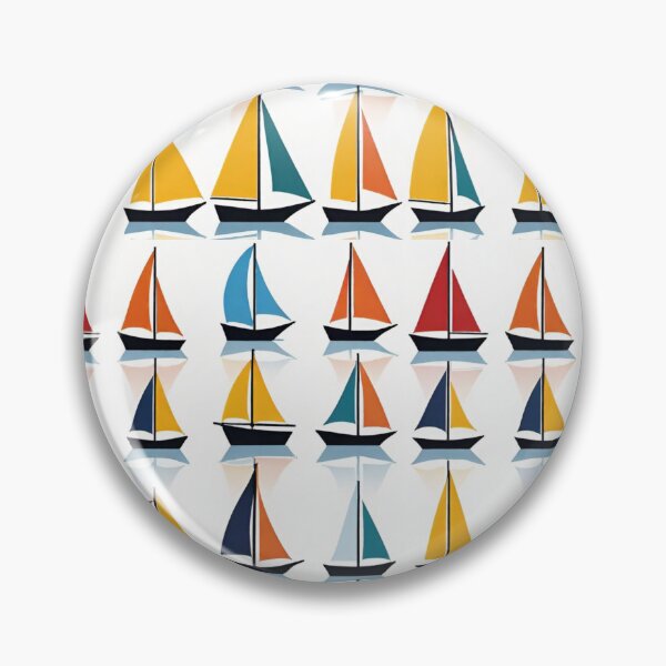 Item preview, Minimalist Sailboat Pattern Illustration designed and sold by AlxVel.