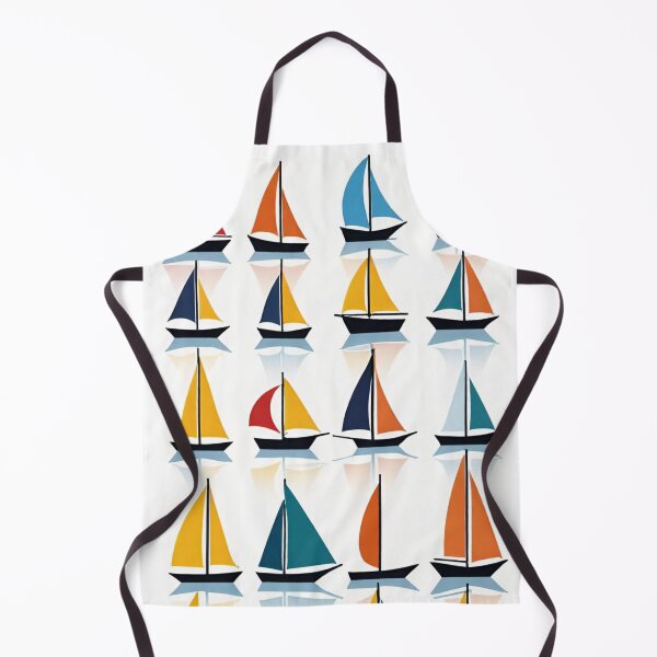 Item preview, Minimalist Sailboat Pattern Illustration designed and sold by AlxVel.