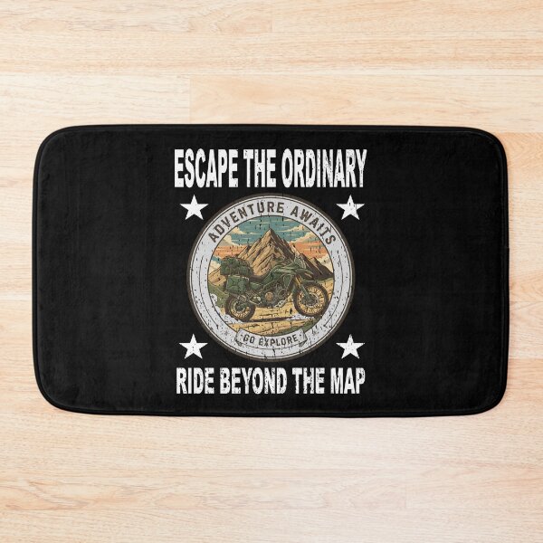 Item preview,  Escape The Ordinary Ride Beyond the Map Adventure Awaits Go Explore Adventure Motorcycle Travel trail adventurer designed and sold by Jt41.