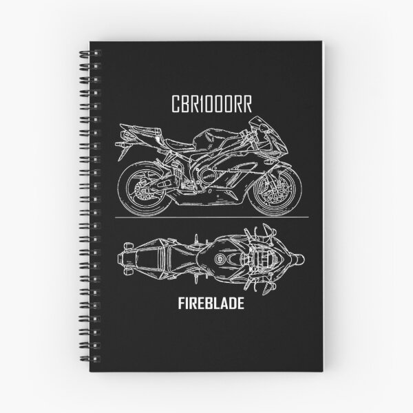 Item preview, CBR1000RR Fireblade Blueprint Motorcycle Art designed and sold by FroggyBaBoy.