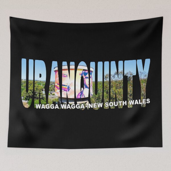 Item preview, URANQUINTY Wagga Wagga New South Wales - Painted Water Tank Art designed and sold by Adam Gormley.