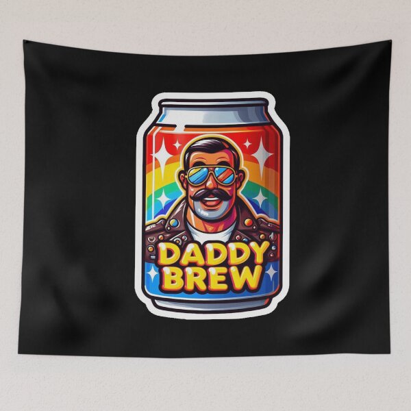 Item preview, Ice Cool Daddy Brew Gay Pride Graphic Art Design designed and sold by ItsAKinkThing.