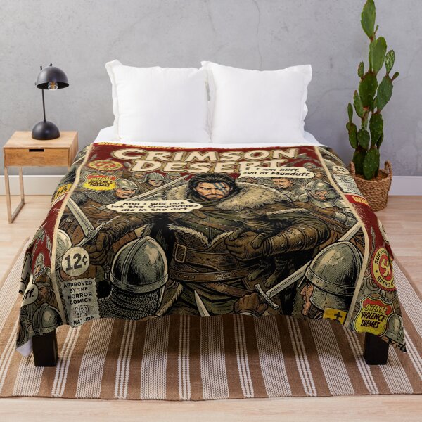 Item preview, Crimson Desert Kliff Retro Vintage Comic Cover Art designed and sold by Back2Collage.