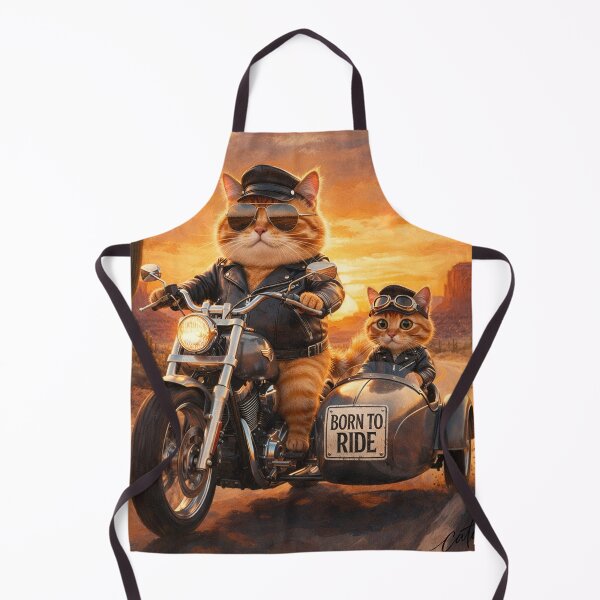 Item preview, Biker Cat Family Road Trip designed and sold by CataosMeow.