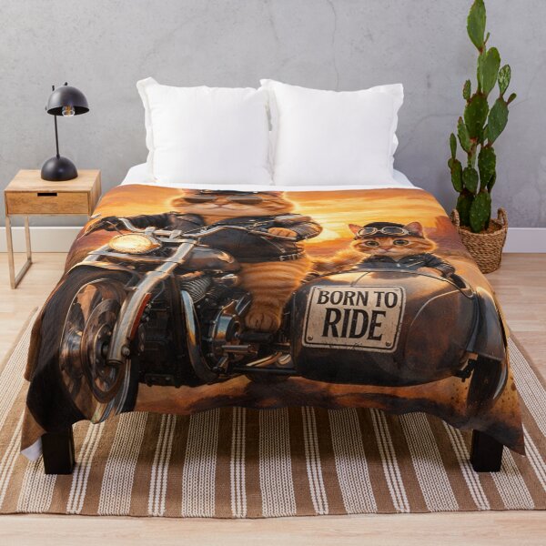Item preview, Biker Cat Family Road Trip designed and sold by CataosMeow.