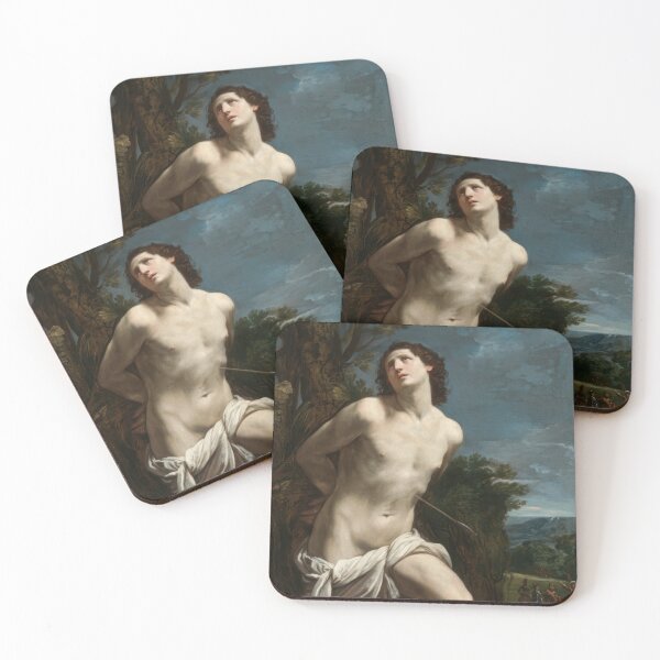 Item preview, Saint Sebastian Guido Reni Baroque Religious Art Print designed and sold by TheSoulOfArt.