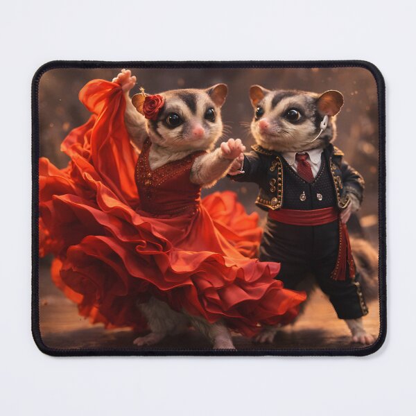 Item preview, Sugar Glider Flamenco Dancers — Cute Animal Dance Art designed and sold by OneStepFromArt.