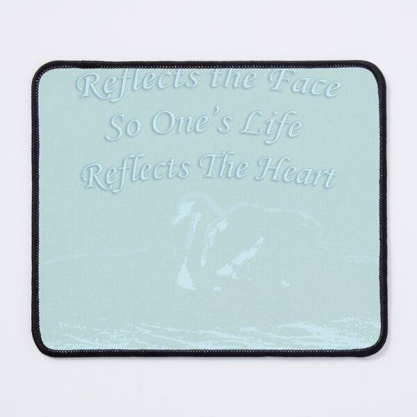Item preview, 'As Water Reflects the Face, So One's Life Reflects the Heart' (Proverbs 27.19) designed and sold by thedigitalrealm.