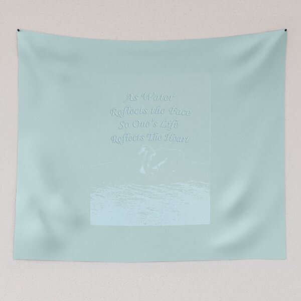Item preview, 'As Water Reflects the Face, So One's Life Reflects the Heart' (Proverbs 27.19) designed and sold by thedigitalrealm.