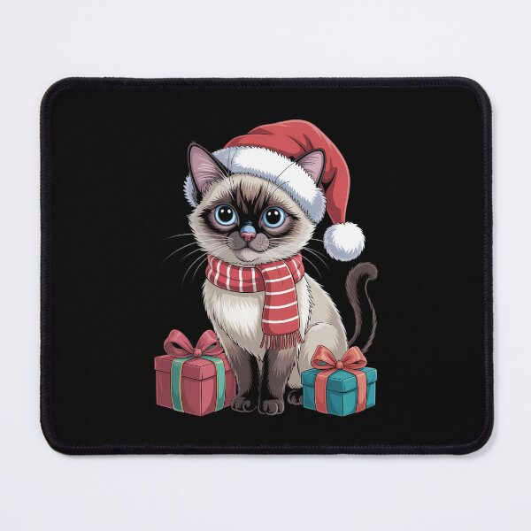 Item preview, Siamese Cat Xmas Holiday Santa Siamese Cat Christmas designed and sold by VENOM0RIOT.