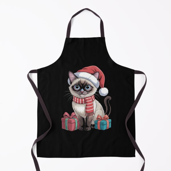 Item preview, Siamese Cat Xmas Holiday Santa Siamese Cat Christmas designed and sold by VENOM0RIOT.