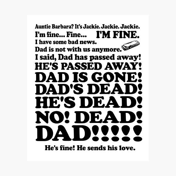 Item preview, Roseanne Aunt Jackie Dad is Gone, Dad's dead Ceramic Coffee Mug, Funny Scene Accent Mug, Gift For Fan, Gift For Mom, Mothers Day Gift Mug designed and sold by MutzelArts.