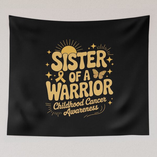 Item preview, Sister Of a Warrior Childhood Cancer Awareness designed and sold by VENOM0RIOT.