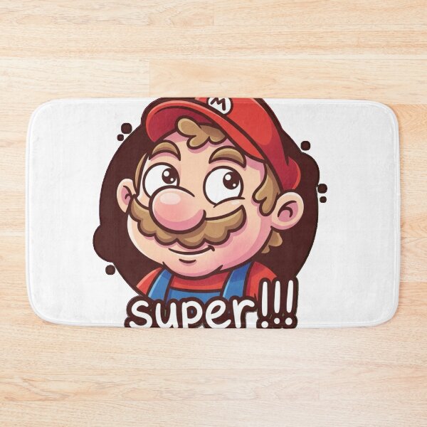 Item preview, Cute Plumber Mascot Cartoon – Funny Retro Game Style Sticker designed and sold by Dospart.