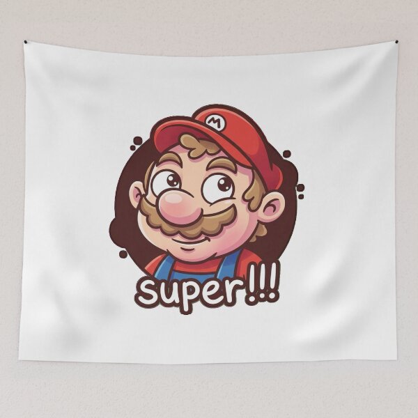 Item preview, Cute Plumber Mascot Cartoon – Funny Retro Game Style Sticker designed and sold by Dospart.